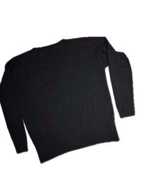 Calvin Klein Black V-Neck Knit Sweater Tops Women's Size Medium
